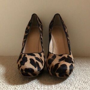 J. Crew Leopard Print Heels